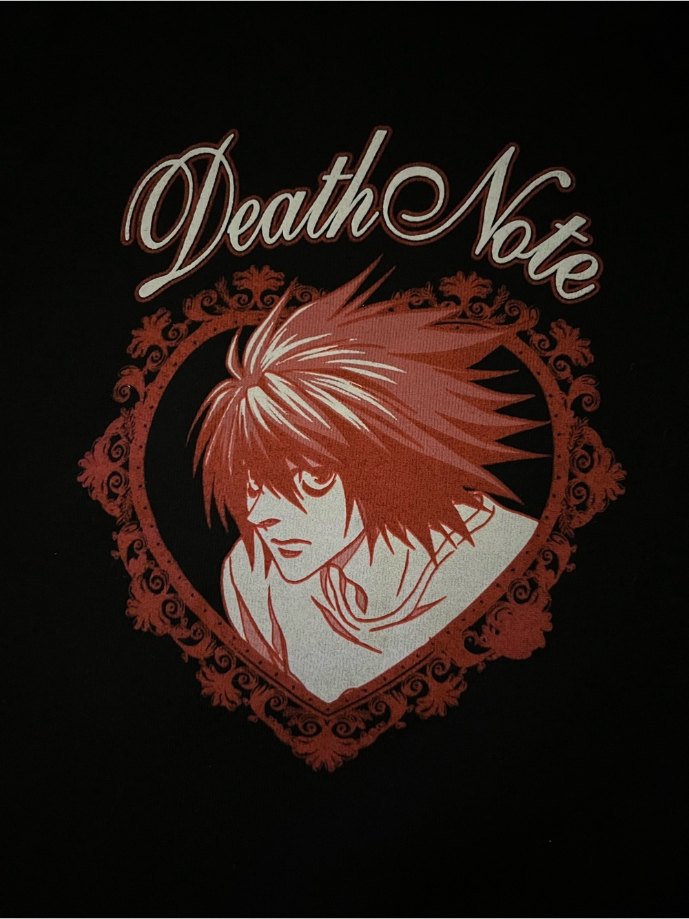 4H NWOT BLACK DEATH NOTE ANIME BABY TEE CROP TOP TSHIRT- WMNS SMALL Horror Tee